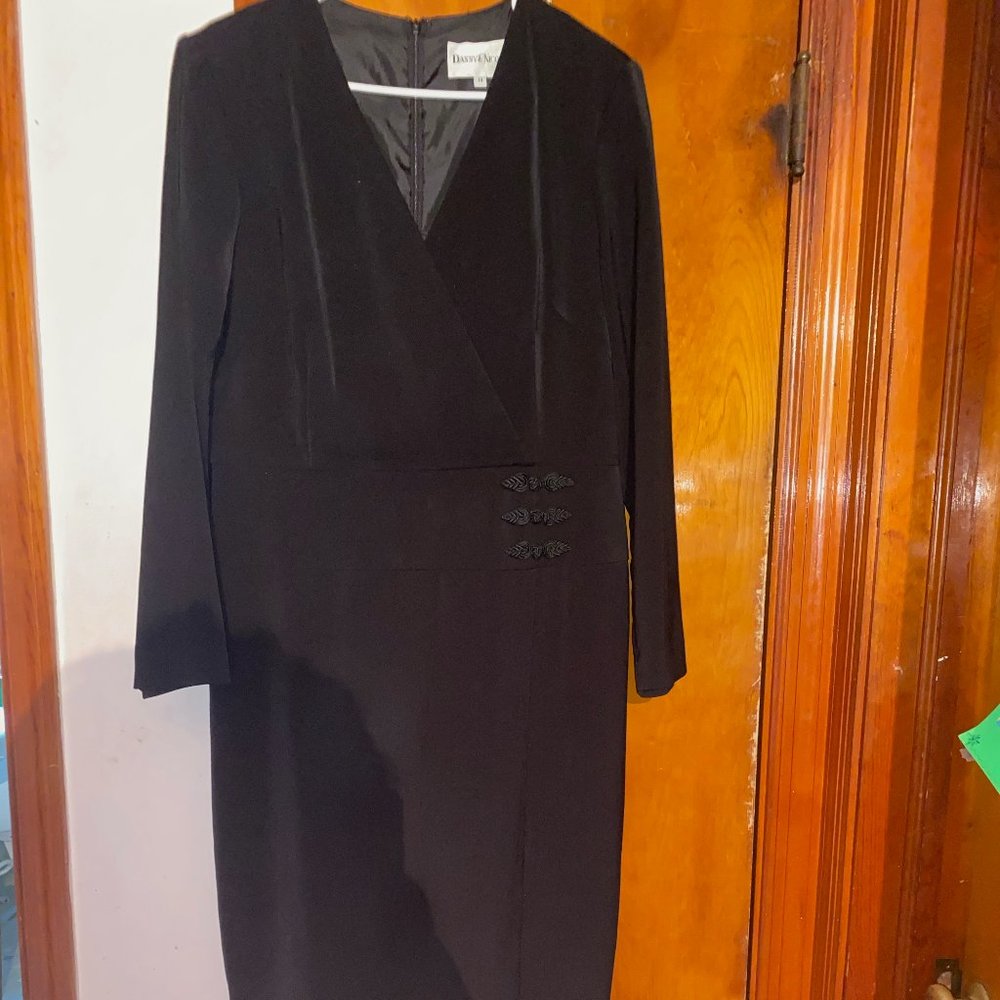 Danny & Nicole Long Black Dress